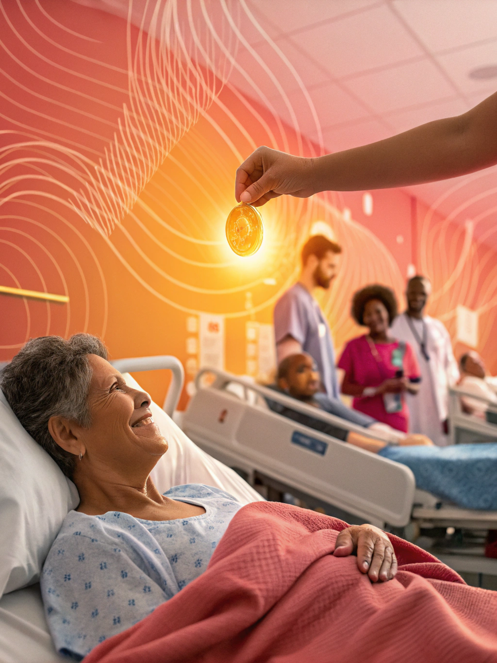 Digital art piece representing hope and healing